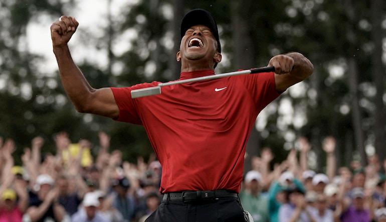 Pic of Tiger Woods by David J. Phillip  and AP
