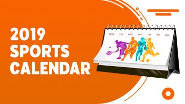 2019 sports calendar